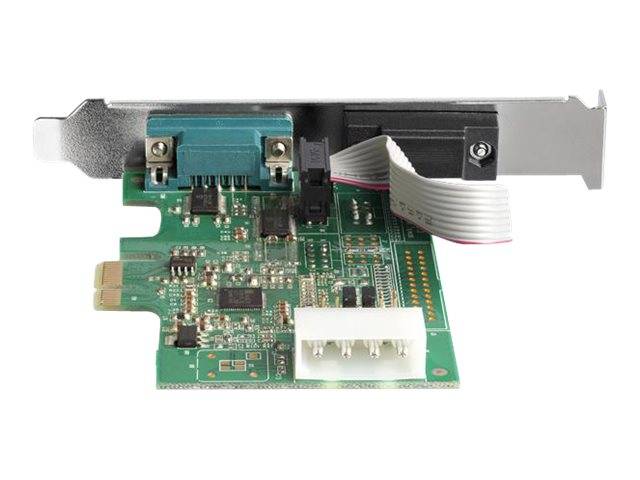 StarTech.com 2 Port Serielle PCIe RS232 Adapter Karte - Serielle PCIe RS232 Host Controller Karte - PCIe auf seriell DB9