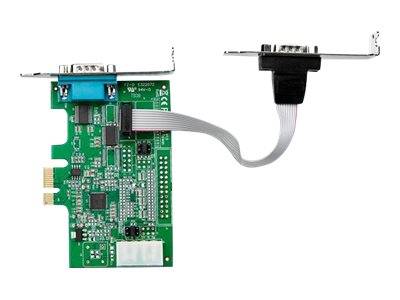 StarTech.com 2 Port Serielle PCIe RS232 Adapter Karte - Serielle PCIe RS232 Host Controller Karte - PCIe auf seriell DB9