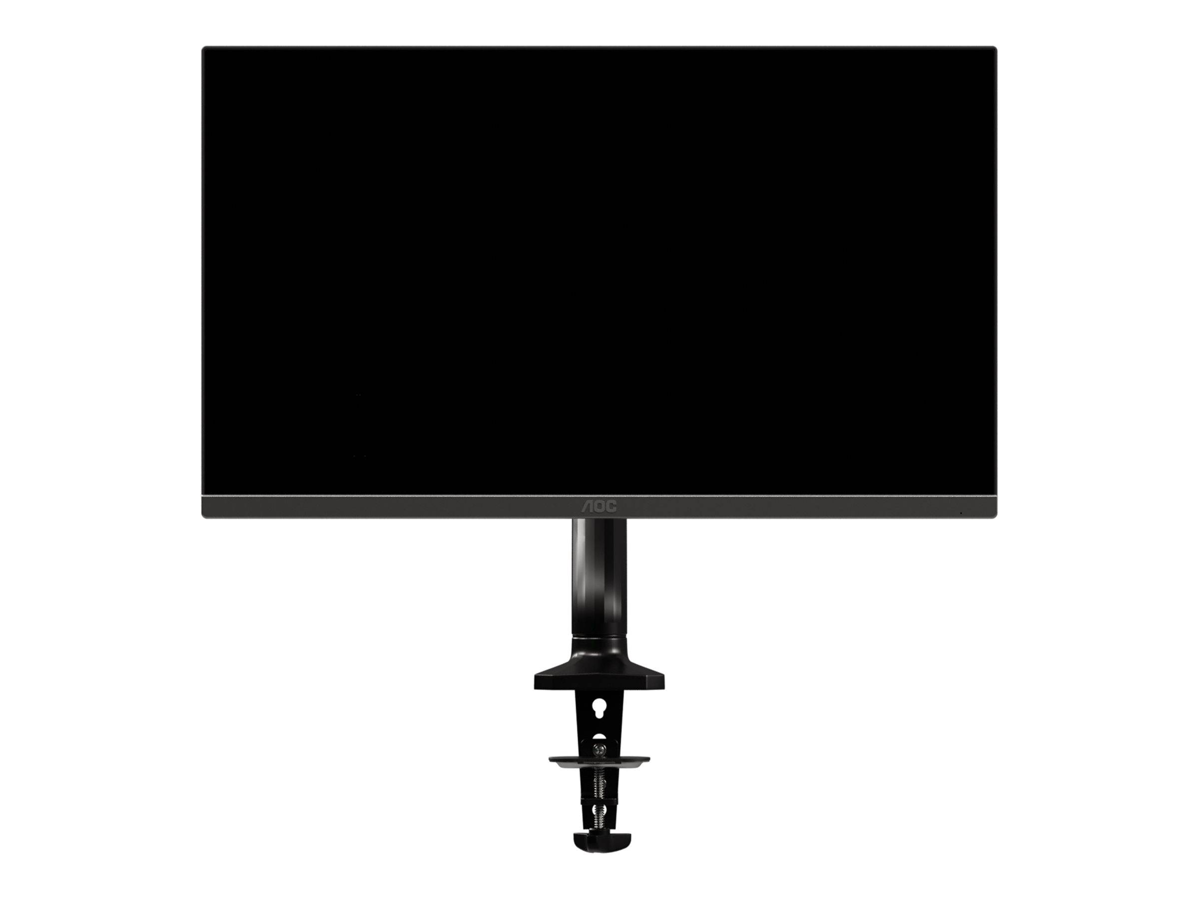 AOC AS110D0 - Befestigungskit - einstellbarer Arm - für LCD-Display - Aluminiumlegierung - Schwarz - Bildschirmgröße: bi