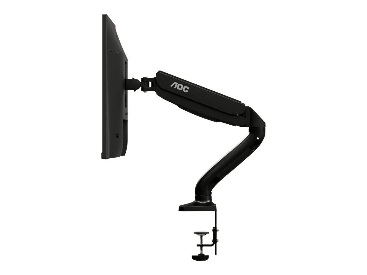 AOC AS110D0 - Befestigungskit - einstellbarer Arm - für LCD-Display - Aluminiumlegierung - Schwarz - Bildschirmgröße: bi