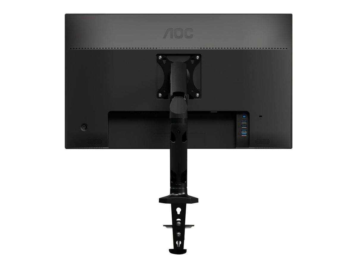 AOC AS110D0 - Befestigungskit - einstellbarer Arm - für LCD-Display - Aluminiumlegierung - Schwarz - Bildschirmgröße: bi