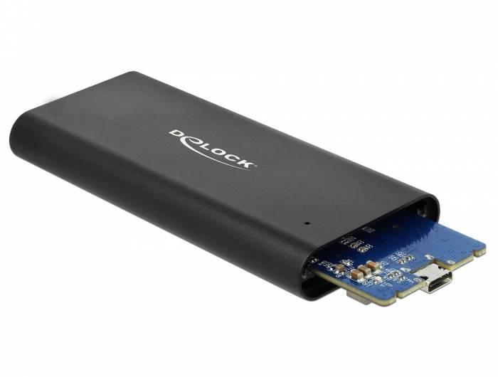Delock - Speichergehäuse - M.2 - M.2 NVMe Card - USB 3.1 (Gen 2)