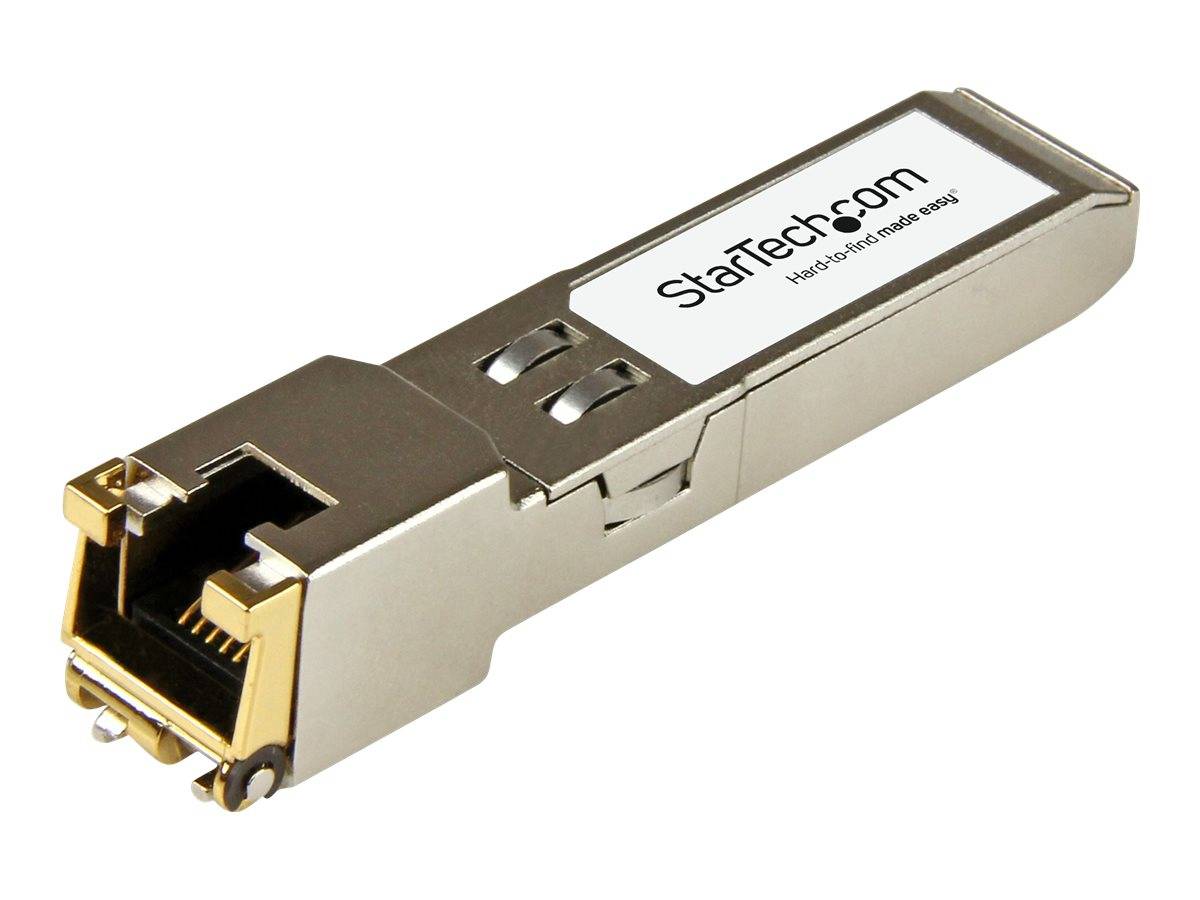 StarTech.com PLUS-T-ST Transceiver Modul (SFP+ Module, 100/1000/10000Base-TX Palo Alto Networks kompatibel, Kupfer, RJ-4