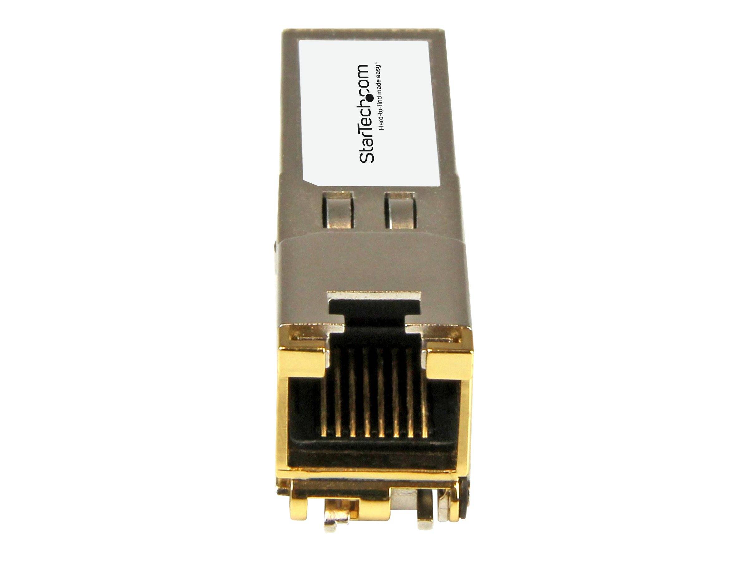 StarTech.com PLUS-T-ST Transceiver Modul (SFP+ Module, 100/1000/10000Base-TX Palo Alto Networks kompatibel, Kupfer, RJ-4
