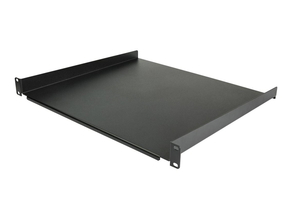 StarTech.com CABSHELF116 Serverschrank Fachboden (1 HE, 16 Zoll tief, 1HE Server-Rack-Regal für 19-Zoll-Netzwerkgeräte)