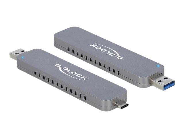 Delock - Speichergehäuse - M.2 - M.2 NVMe Card - USB-C, USB 3.2 (Gen 2)