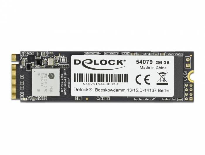 Delock M.2 SSD - 256 GB SSD - intern - M.2 2280 - PCI Express 3.0 x4 (NVMe)