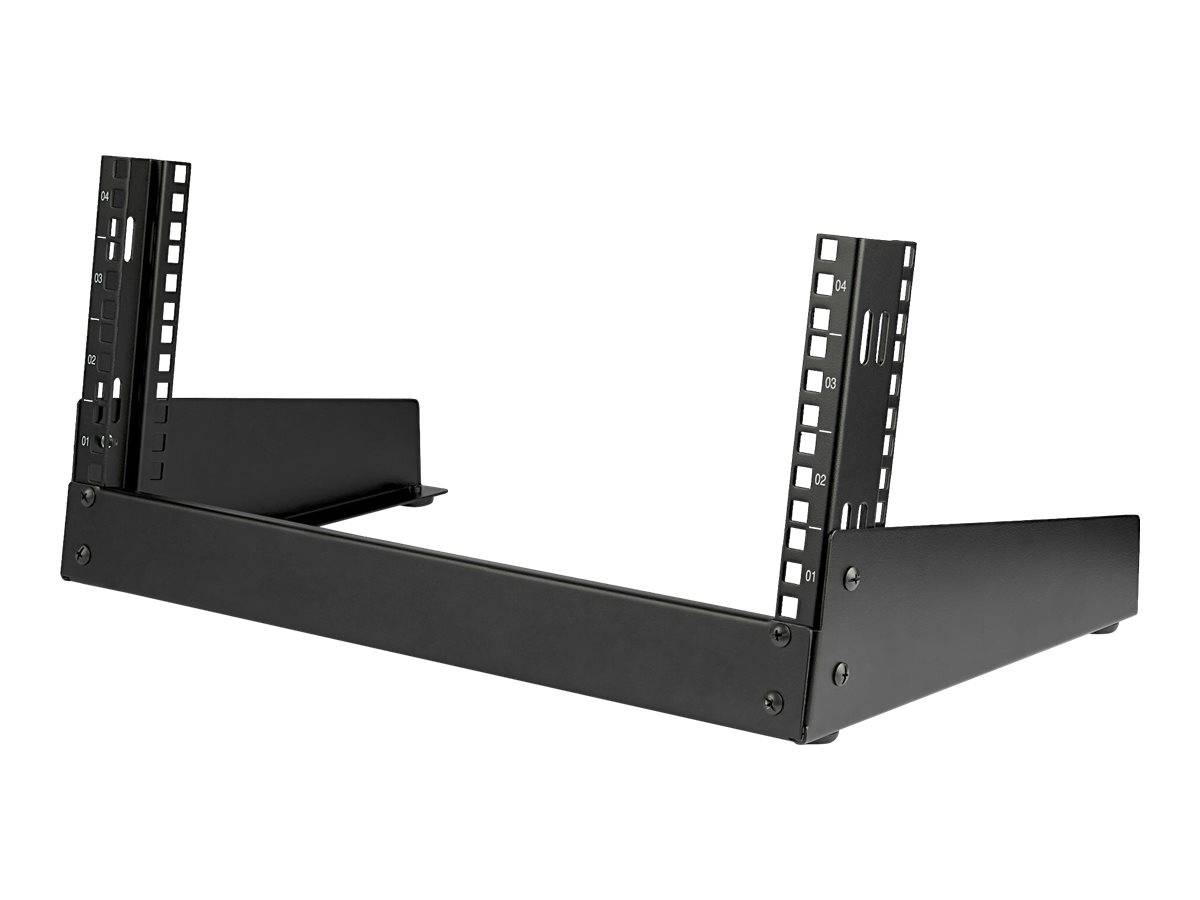 StarTech.com 4HE 19 Zoll Tisch Rack mit offenem Rahmen - 2 Pfosten, freistehendes Netzwerk Rack für Patch Panel/AV/IT/St