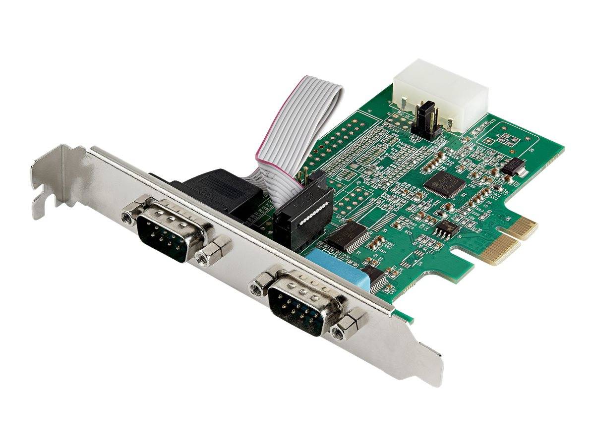 StarTech.com 2 Port Serielle PCI Express RS232 Adapter Karte - Serielle PCIe RS232 Kontroller Karte - PCIe zu Dual Serielle DB9 - 16950 UART