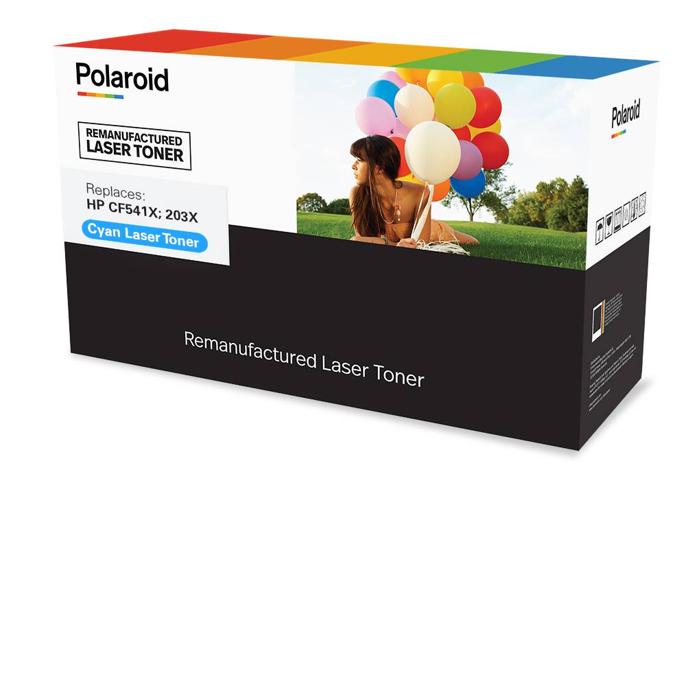 Polaroid - Cyan - kompatibel - wiederaufbereitet - Tonerpatrone (Alternative zu: HP CF541X)