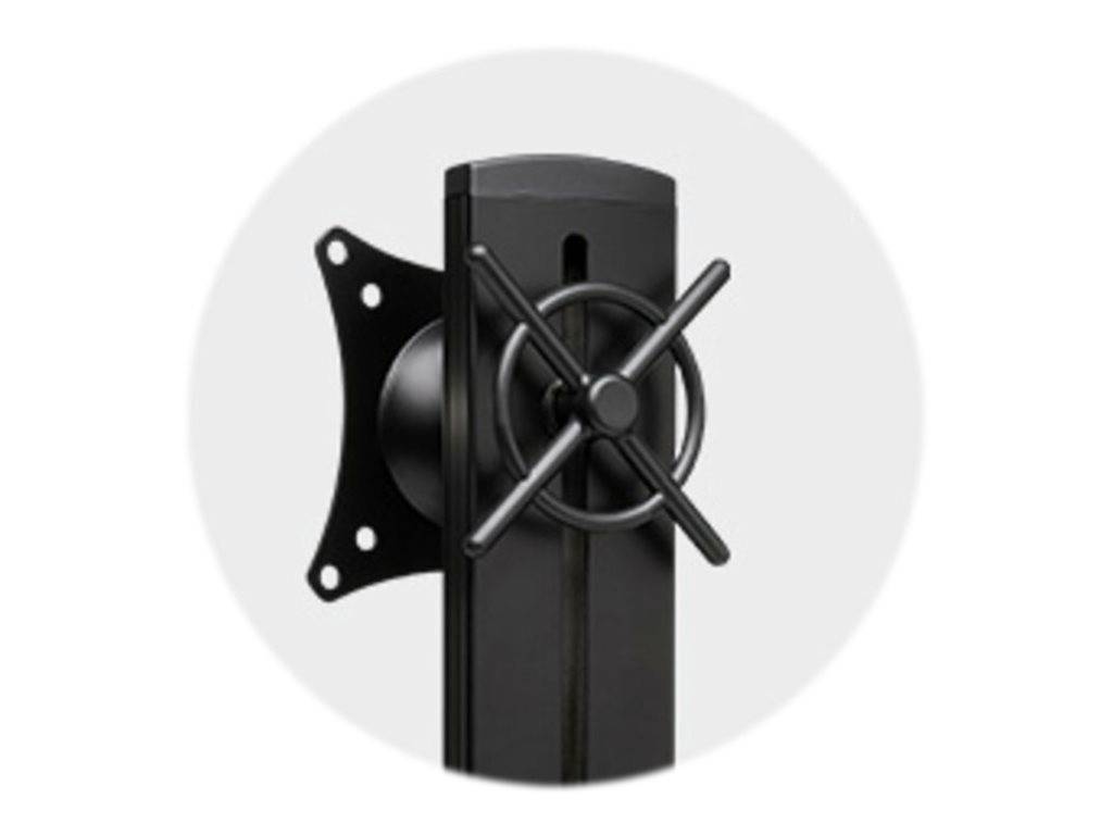 Kensington SmartFit Space-Saving Single Monitor Arm - Befestigungskit - neig- und schwenkbar - für Monitor - Schwarz - B