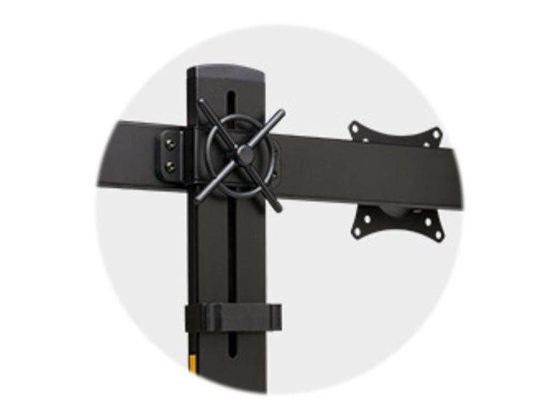 Kensington SmartFit Space-Saving Dual Monitor Arm - Befestigungskit - neig- und schwenkbar - für 2 Monitore - Kunststoff