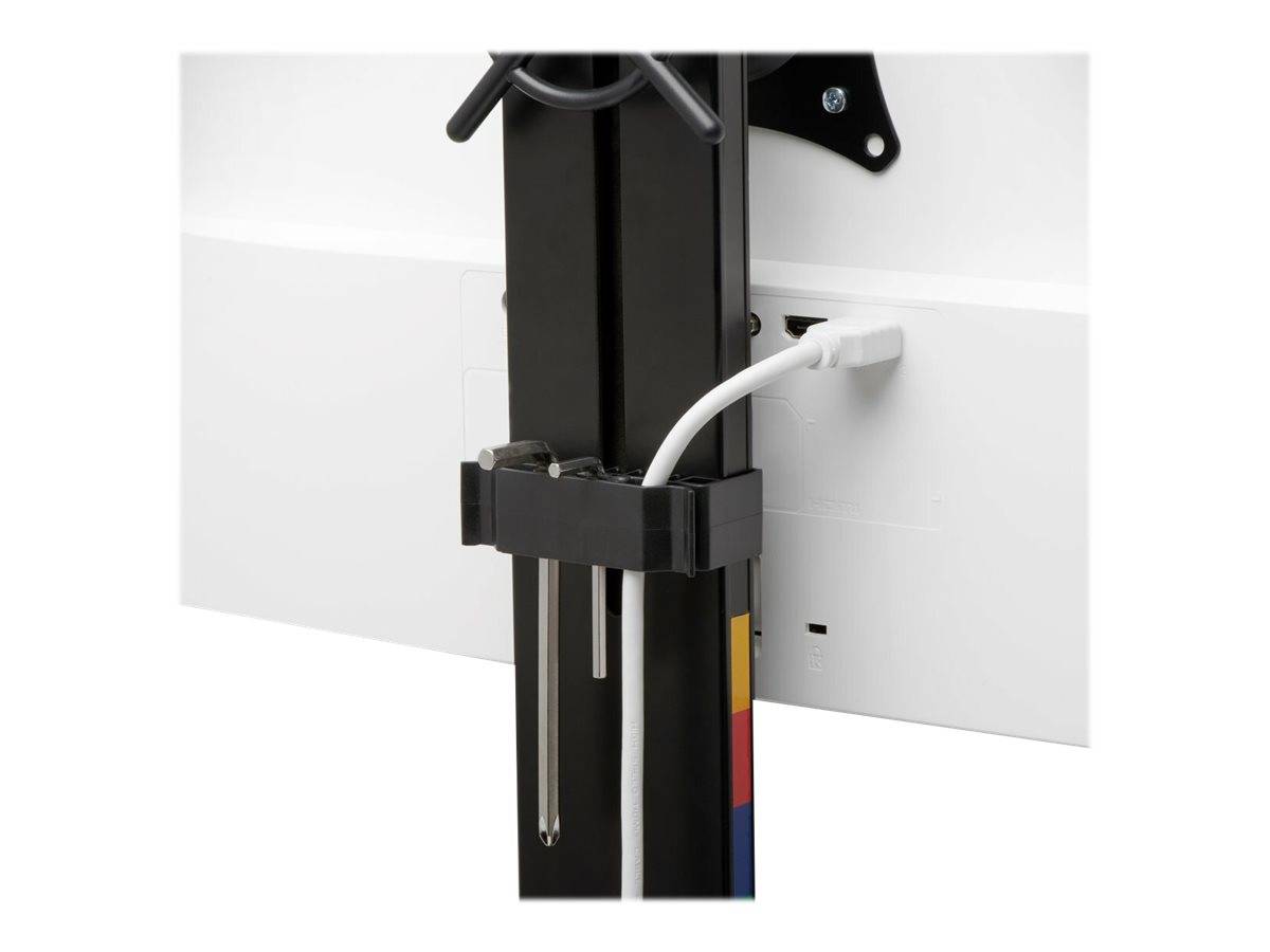 Kensington SmartFit Space-Saving Dual Monitor Arm - Befestigungskit - neig- und schwenkbar - für 2 Monitore - Kunststoff