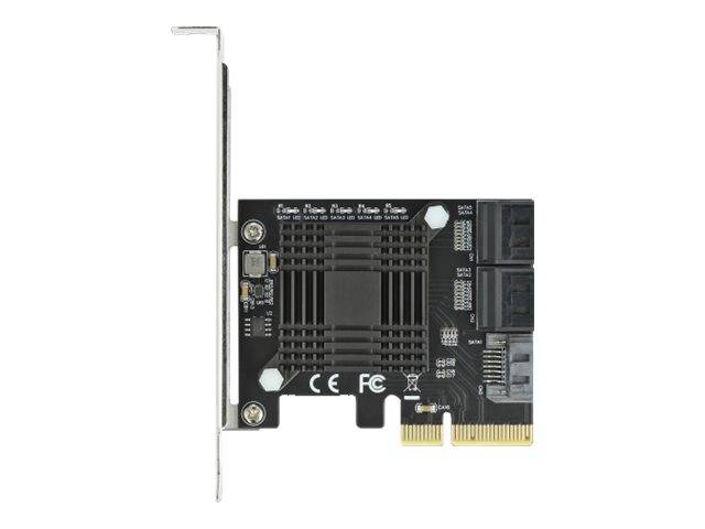 Delock 5 port SATA PCI Express x4 Card - Low Profile Form Factor