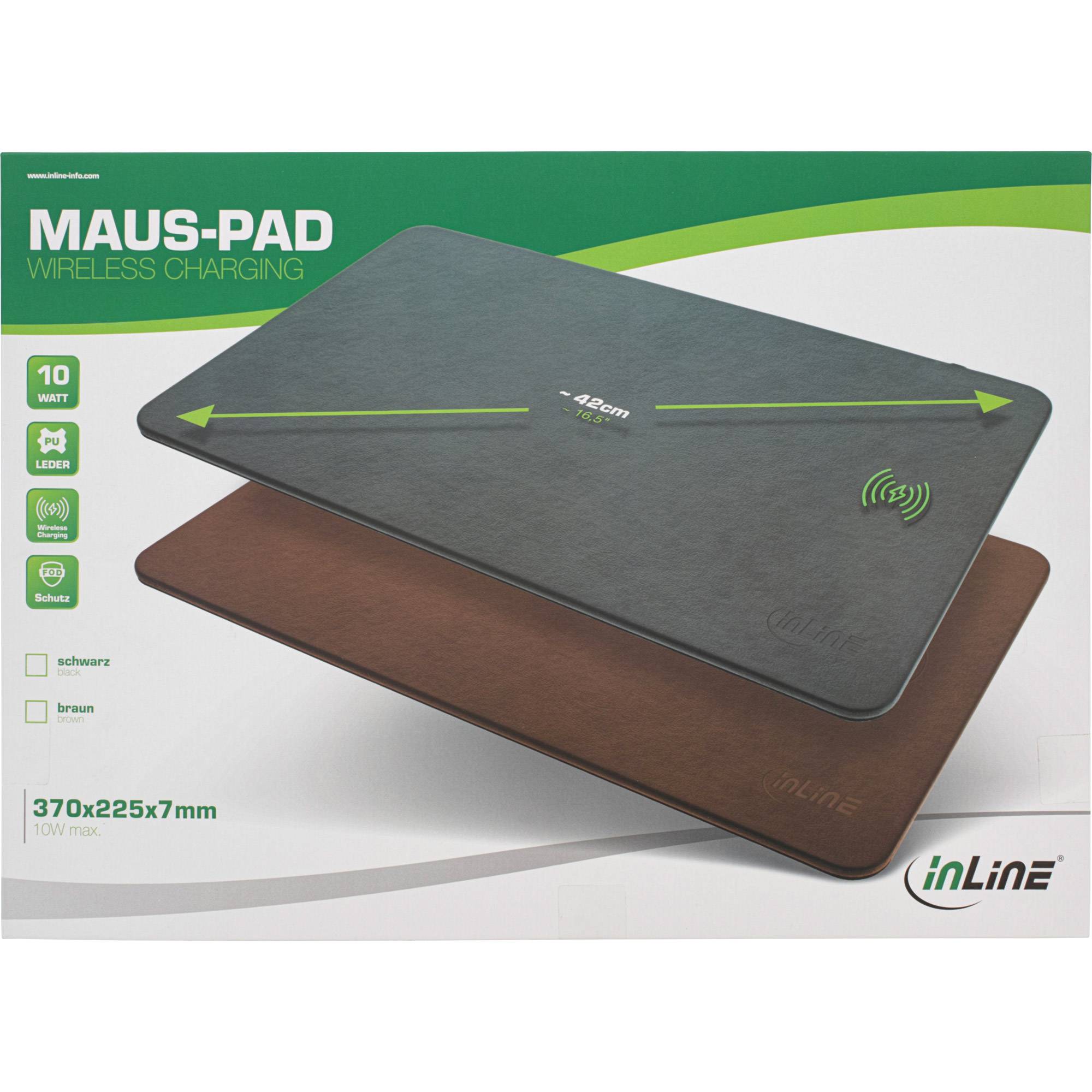 InLine - Mausunterlage mit induktiver Ladematte