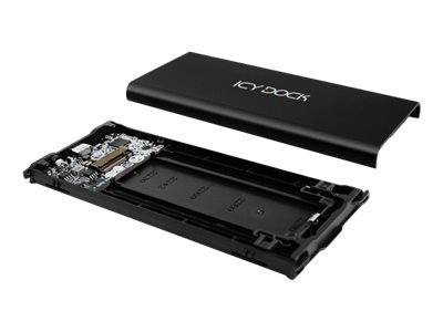 ICY DOCK ICYNano MB861U31-1M2B - Speichergehäuse - M.2 - 1 Sender/Kanal - M.2 NVMe Card - 10 Gbit/s - USB 3.2 (Gen 2)