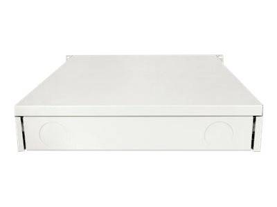 Intellinet 19"" Storage Drawer, 2U, Lockable, 466mm Depth, Grey - Rack Storage Drawer - Grau, RAL 7035 - 2U - 48.3 cm (19