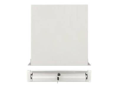 Intellinet 19"" Storage Drawer, 2U, Lockable, 466mm Depth, Grey - Rack Storage Drawer - Grau, RAL 7035 - 2U - 48.3 cm (19