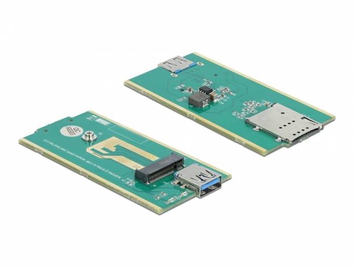 DeLOCK USB 3.0 Converter for M.2 Key B module with SIM slot and enclosure