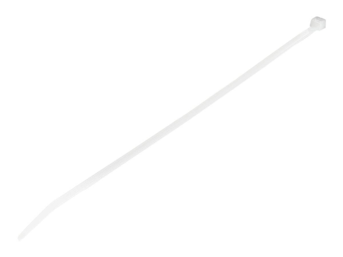 StarTech.com 10""(25cm) Cable Ties, 1/8""(4mm) wide, 2-5/8""(68mm) Bundle Diameter, 50lb(22kg) Tensile Strength, Nylon