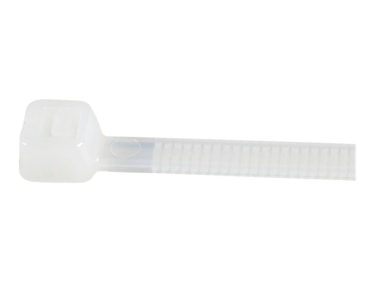 StarTech.com 10""(25cm) Cable Ties, 1/8""(4mm) wide, 2-5/8""(68mm) Bundle Diameter, 50lb(22kg) Tensile Strength, Nylon