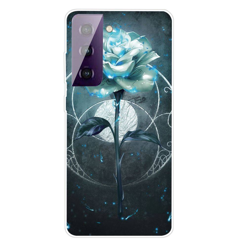 Für Samsung Galaxy S21 Silikon Case TPU Magic Rose Schutz Muster Tasche Hülle Cover Etuis