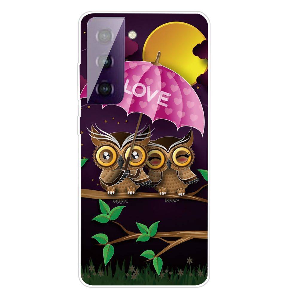 Für Samsung Galaxy S21 Silikon Case TPU Eulen Schutz Muster Tasche Hülle Cover Etuis