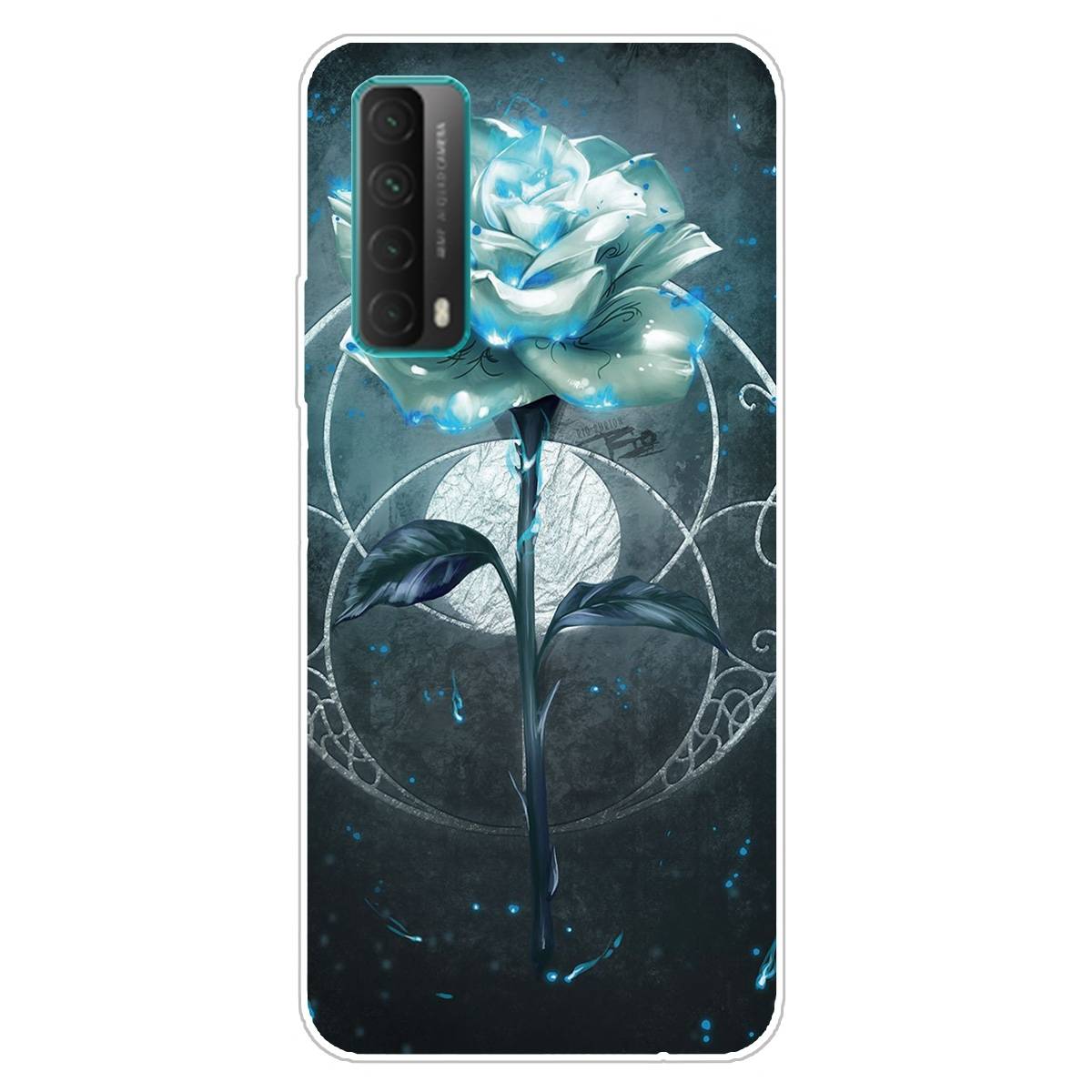 Für Huawei P Smart 2021 Silikon Case TPU Magic Rose Schutz Muster Tasche Hülle Cover Etuis