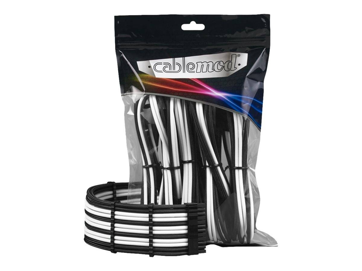 cablemod PRO Series ModMesh - Verlängerungskabelsetgeformt - Schwarz - weiß