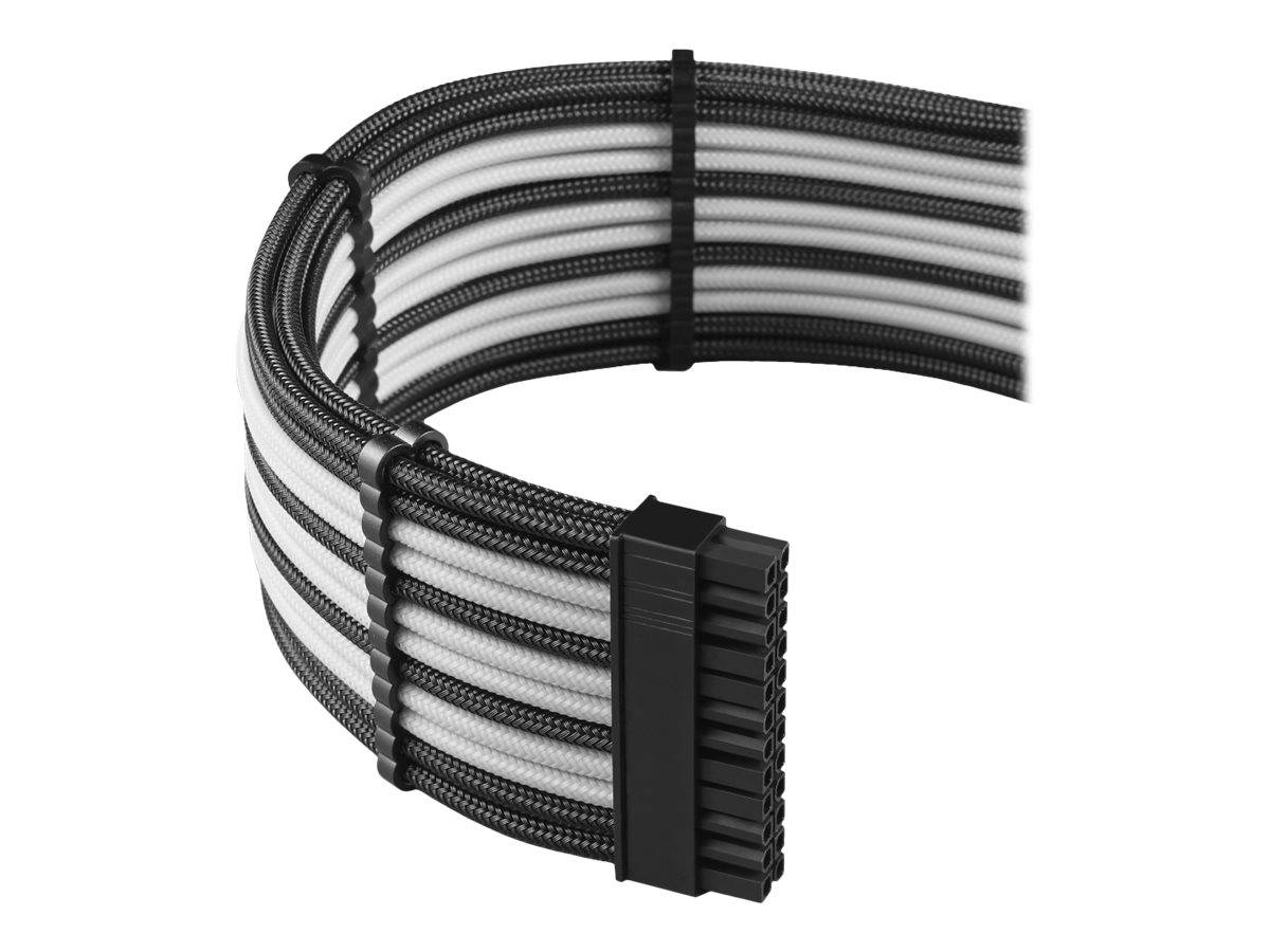 cablemod PRO Series ModMesh - Verlängerungskabelsetgeformt - Schwarz - weiß