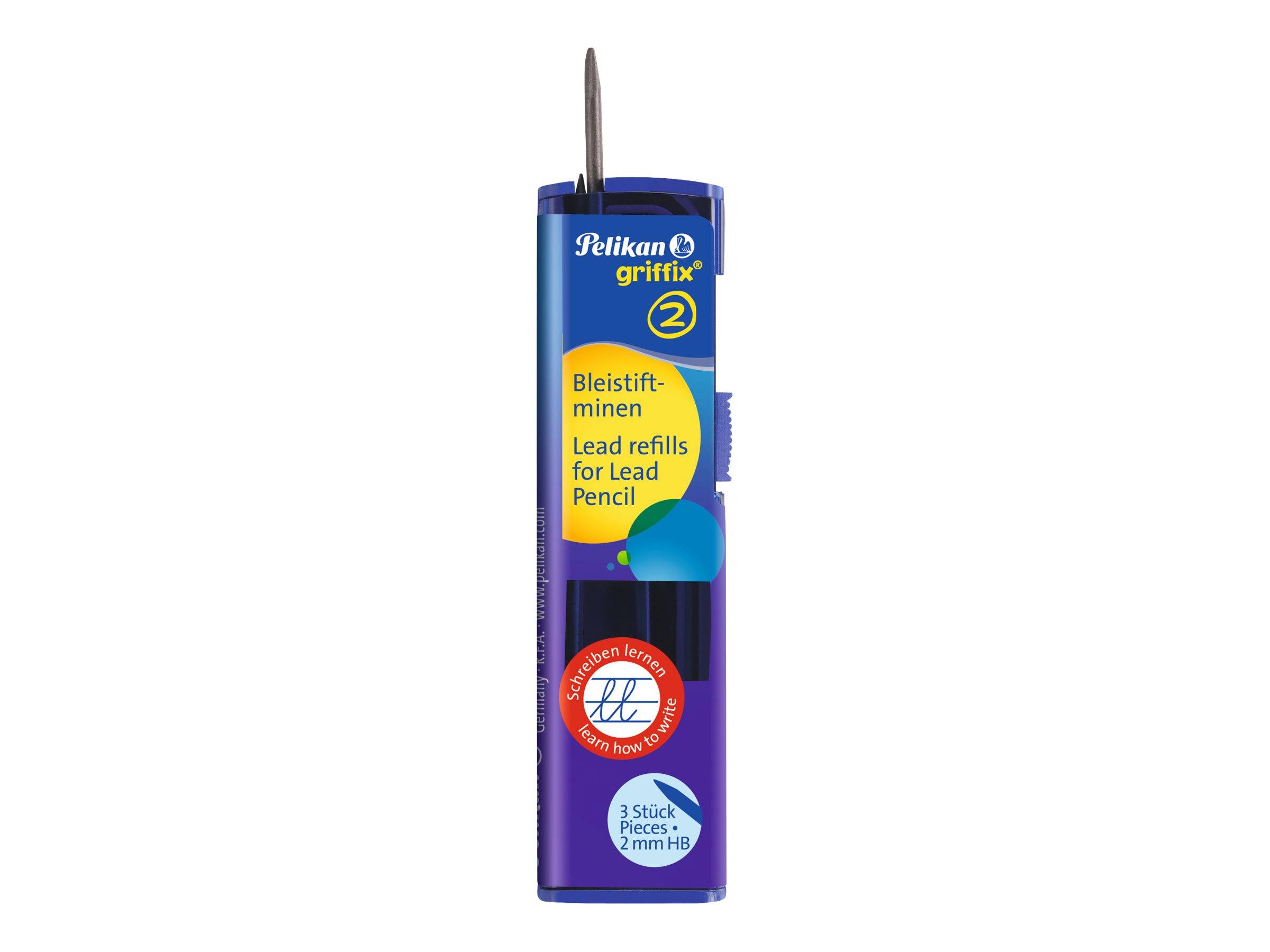 Pelikan Griffix 2 - Bleistiftmine - Grafit - HB - 2 mm (Packung mit 3)