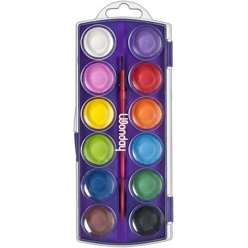 Wonday Deckfarbkasten, 12 Farben