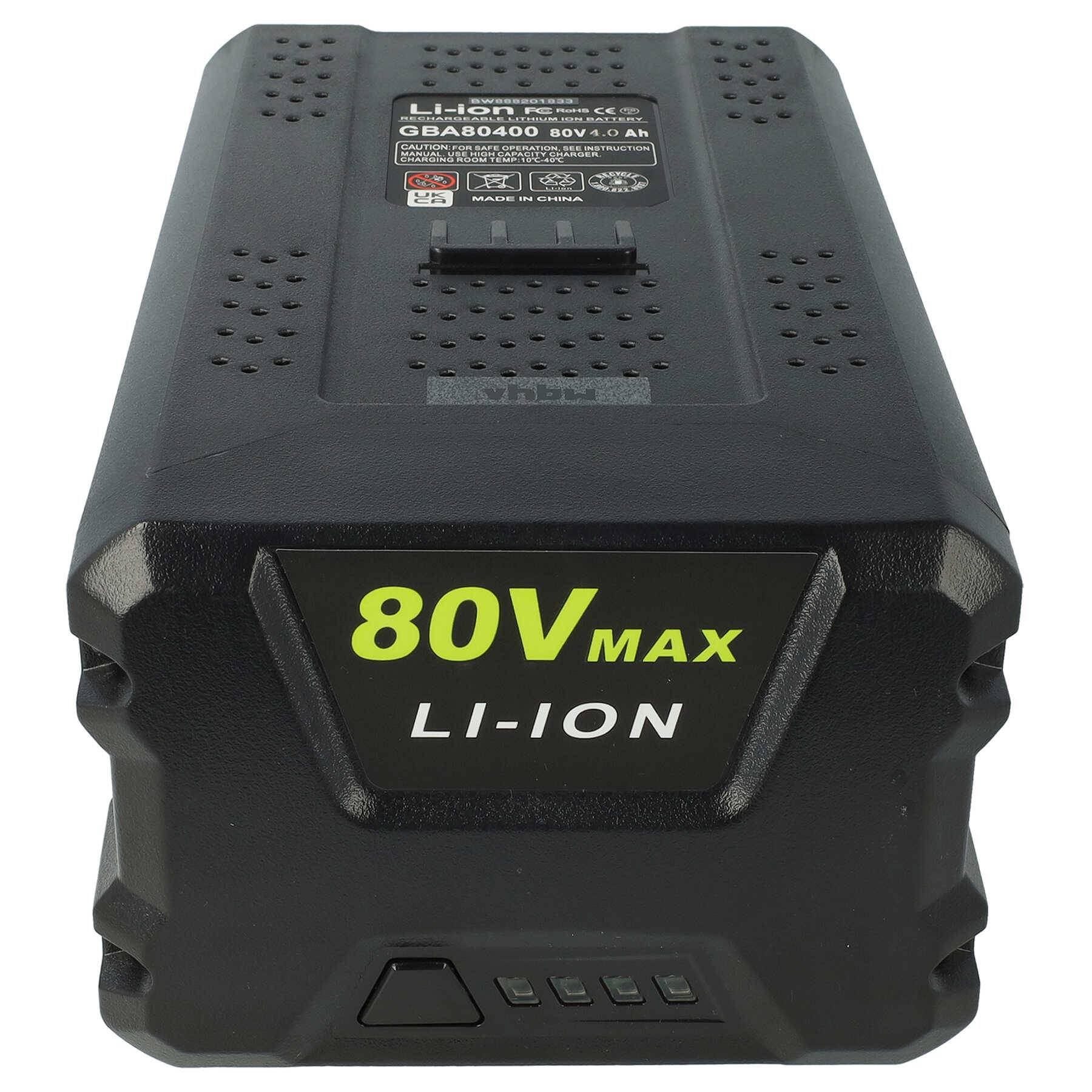 vhbw 1x Akku kompatibel mit Stiga SBC 80 D AE | Multiclip 50 S AE, Multiclip 50 AE, SAB 80 AE, Multiclip Pro 50 S AE (4000mAh, 80V, Li-Ion)