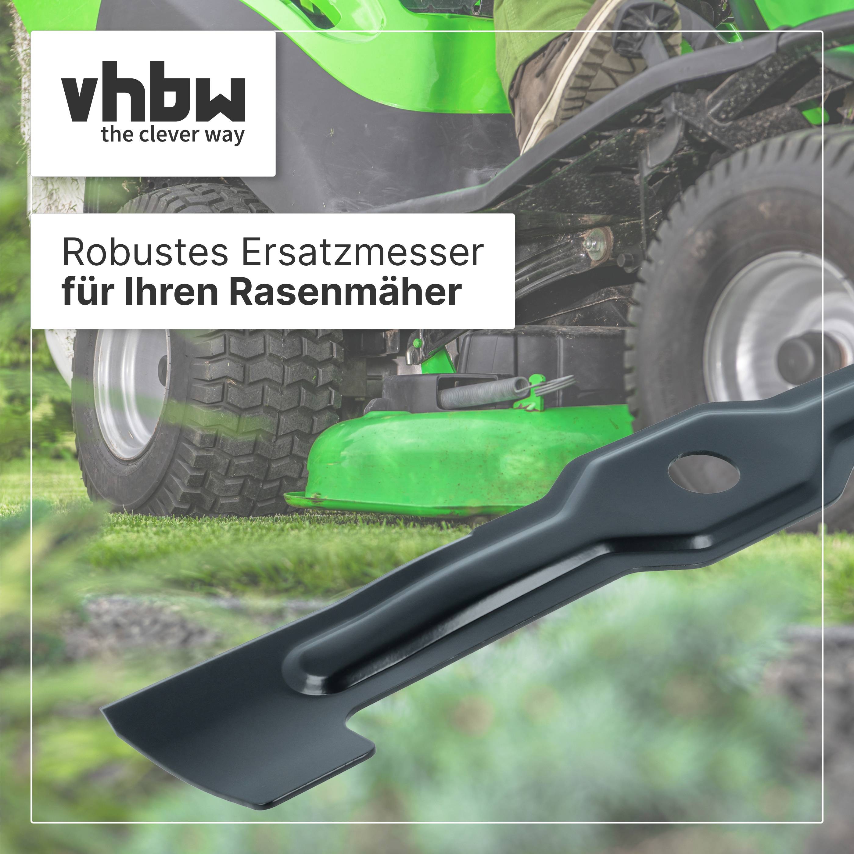 vhbw Ersatz-Messer kompatibel mit Makita Akku-Rasenmäher 2x18V, 36V Rasenmäher - Ersatzklinge Schwarz