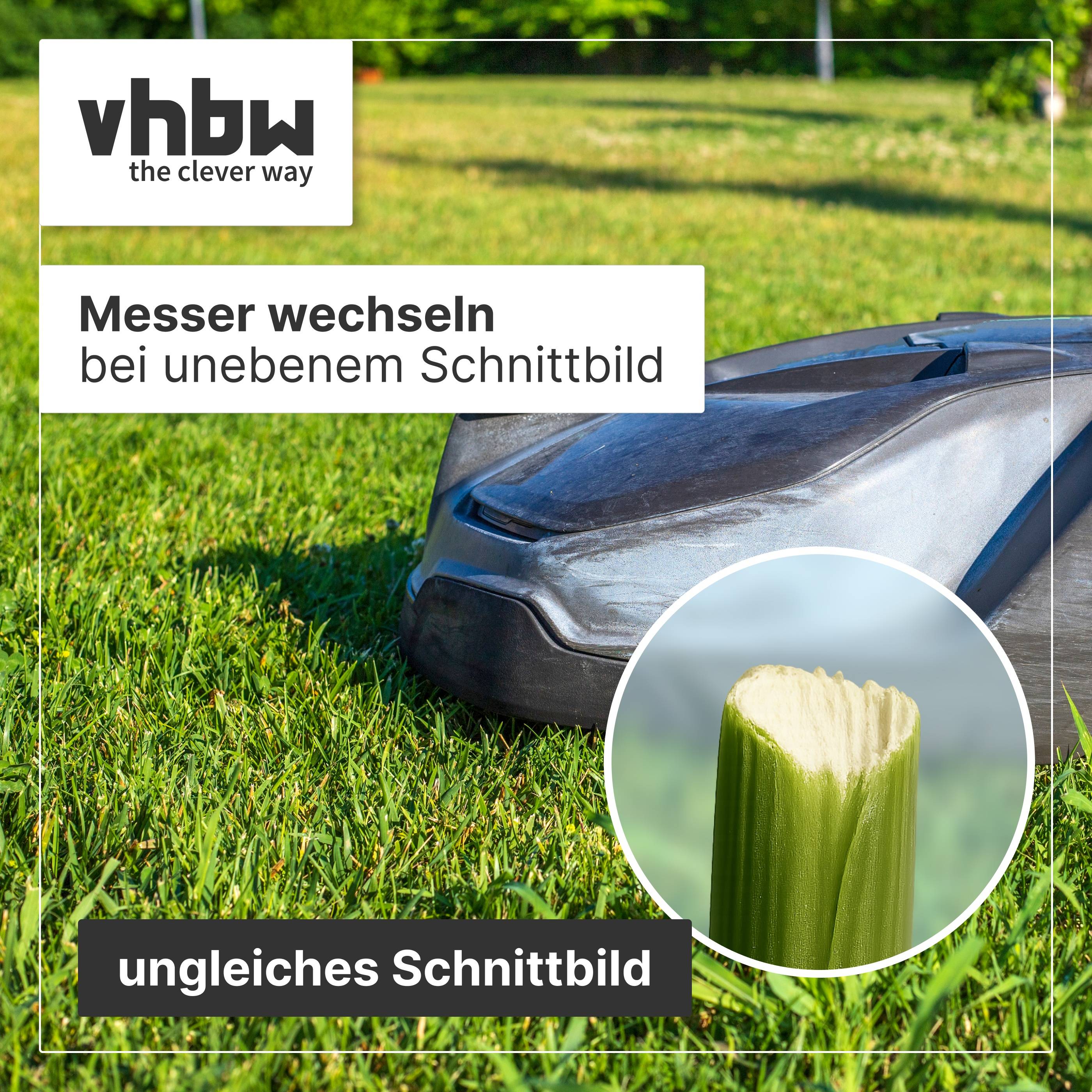 vhbw Ersatz-Messer kompatibel mit Budget Pra BBM 46-1 OHV 11C-J1JD619 (2010) Rasenmäher - Ersatzklinge Schwarz, Metall
