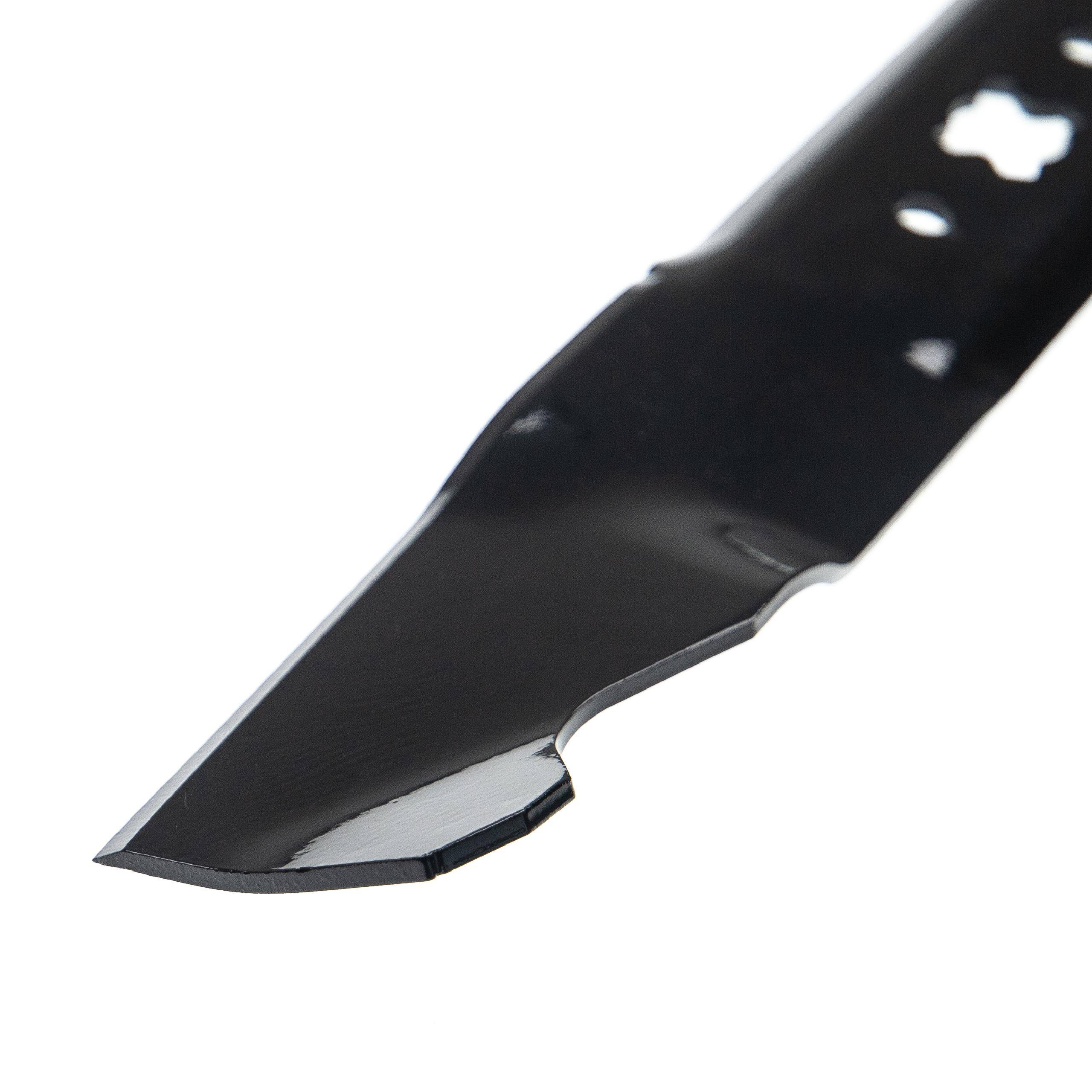 vhbw Ersatz-Messer kompatibel mit Budget Pra BBM 46-1 ROHV 12C-J2JD619 (2009) Rasenmäher - Ersatzklinge Schwarz, Metall