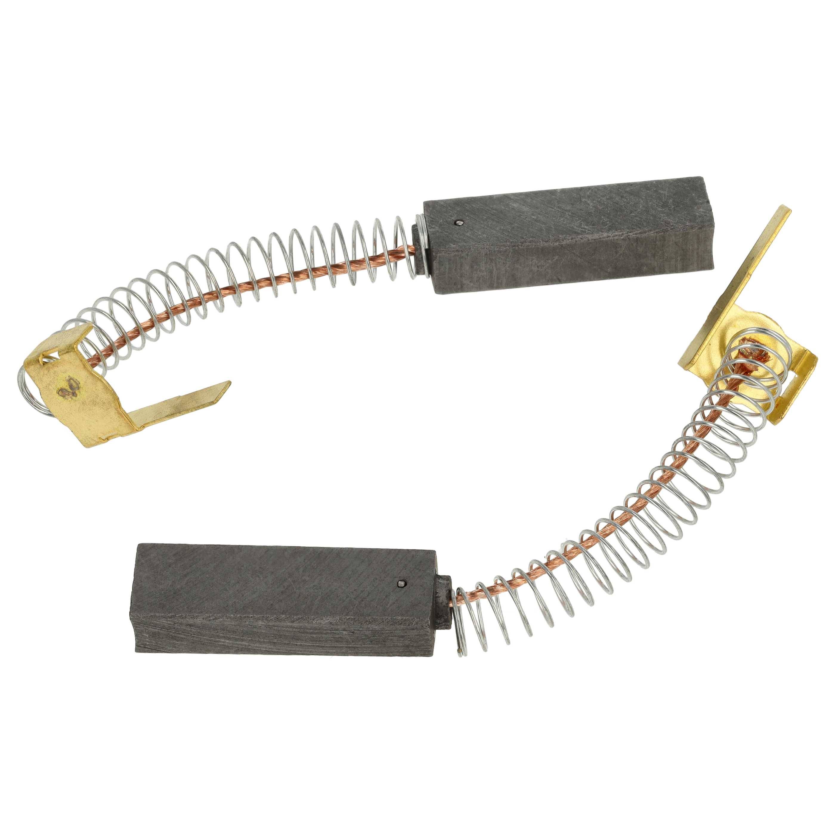 vhbw 2x Kohlebürste kompatibel mit diversen Staubsaugern | 32,2 x 6,4 x 10mm