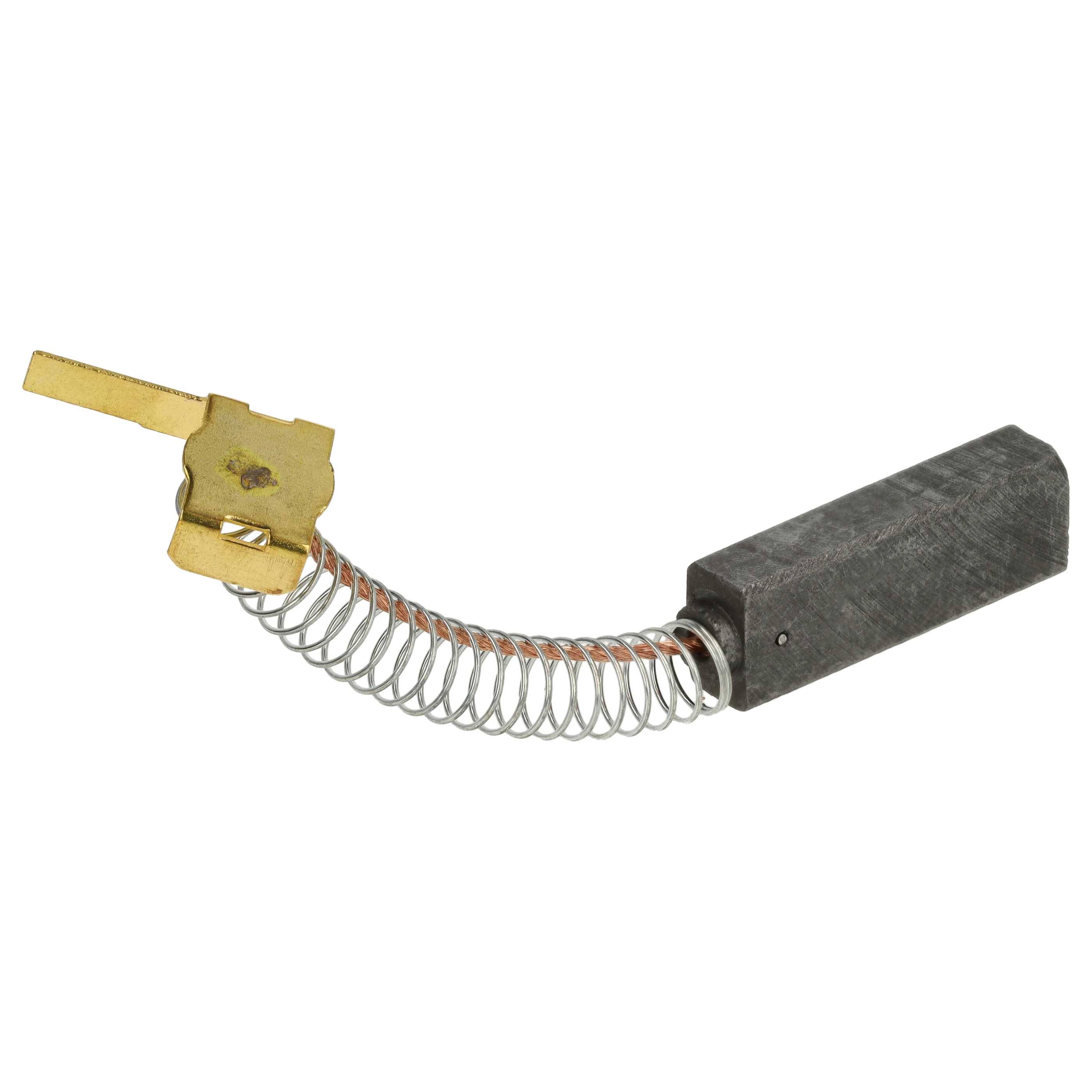 vhbw 2x Kohlebürste kompatibel mit diversen Staubsaugern | 32,2 x 6,4 x 10mm
