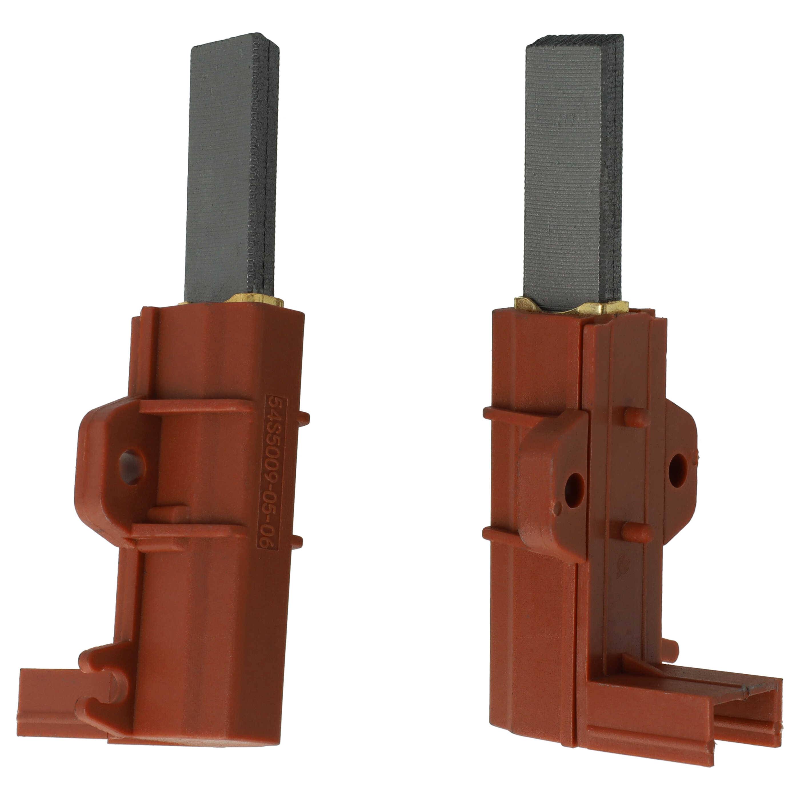 vhbw 2x Kohlebürste mit Sockel kompatibel mit Indesit WIL105 F030455, WIL105 F030537, WIL105 F033599, WIL105 F035920 Waschmaschine