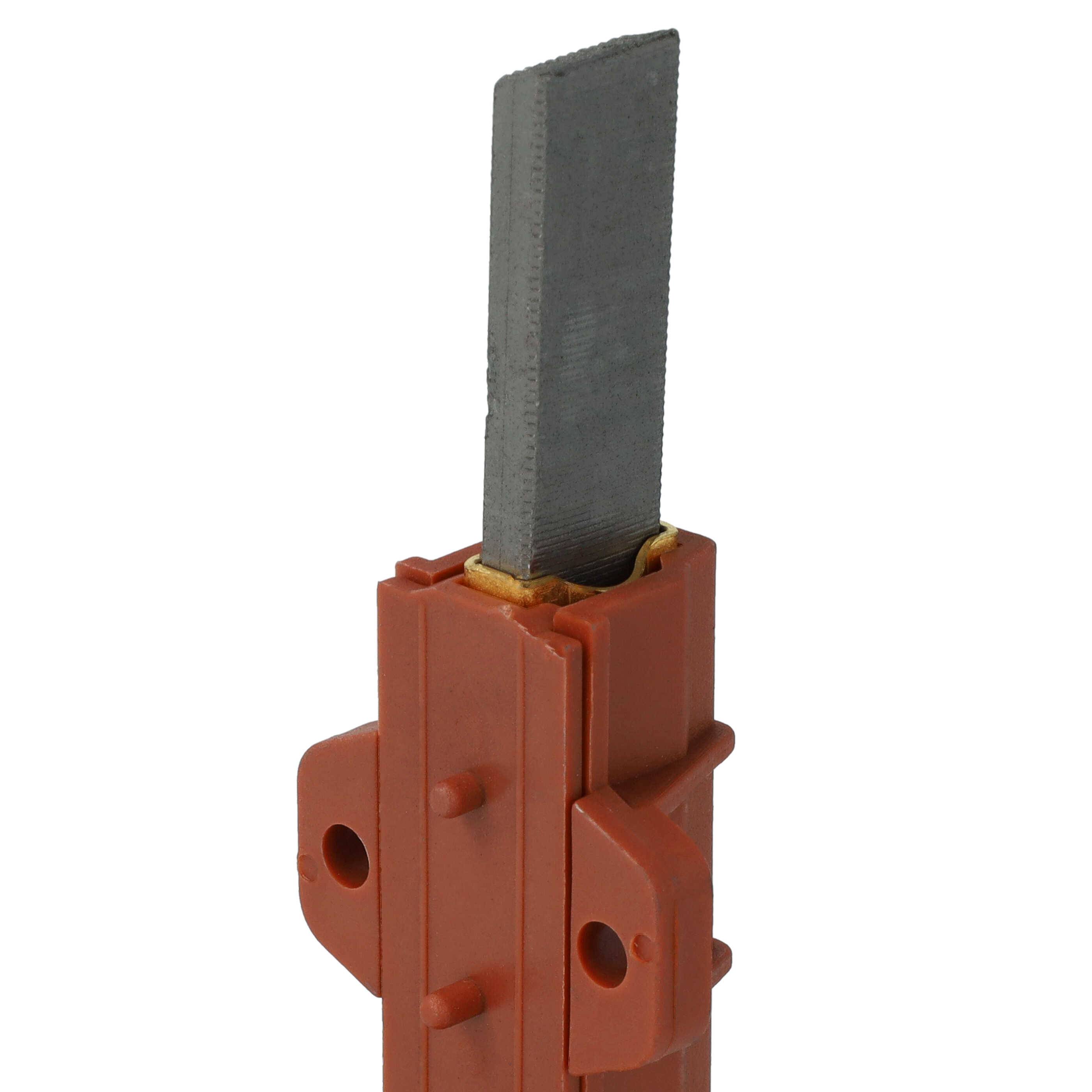 vhbw 2x Kohlebürste mit Sockel kompatibel mit Indesit IWB6105 F061959, IWC5083 F061967, IWC5085 F061968, IWC5085B F061969 Waschmaschine