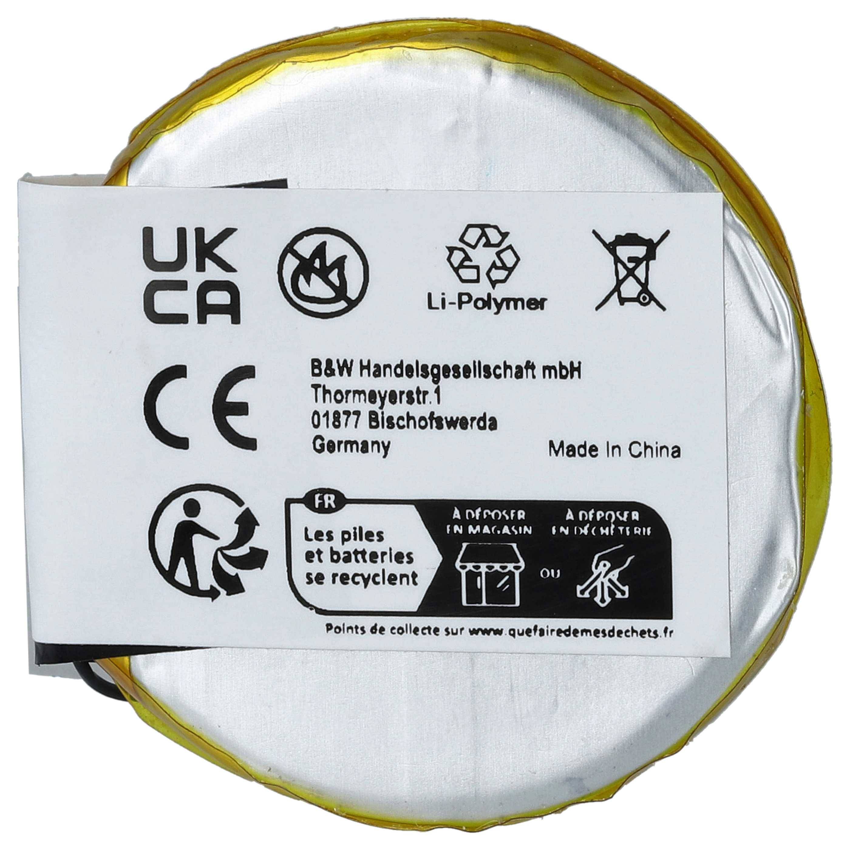 vhbw Akku kompatibel mit Garmin Tactix Delta Solar | für Smartwatch Uhr Fitnessarmband (450 mAh, 3,7 V, Li-Ion)