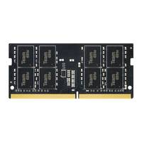 Schwarzes Computer-RAM-Modul mit goldenen Kontakten und acht Speicherkern auf weißem Hintergrund.