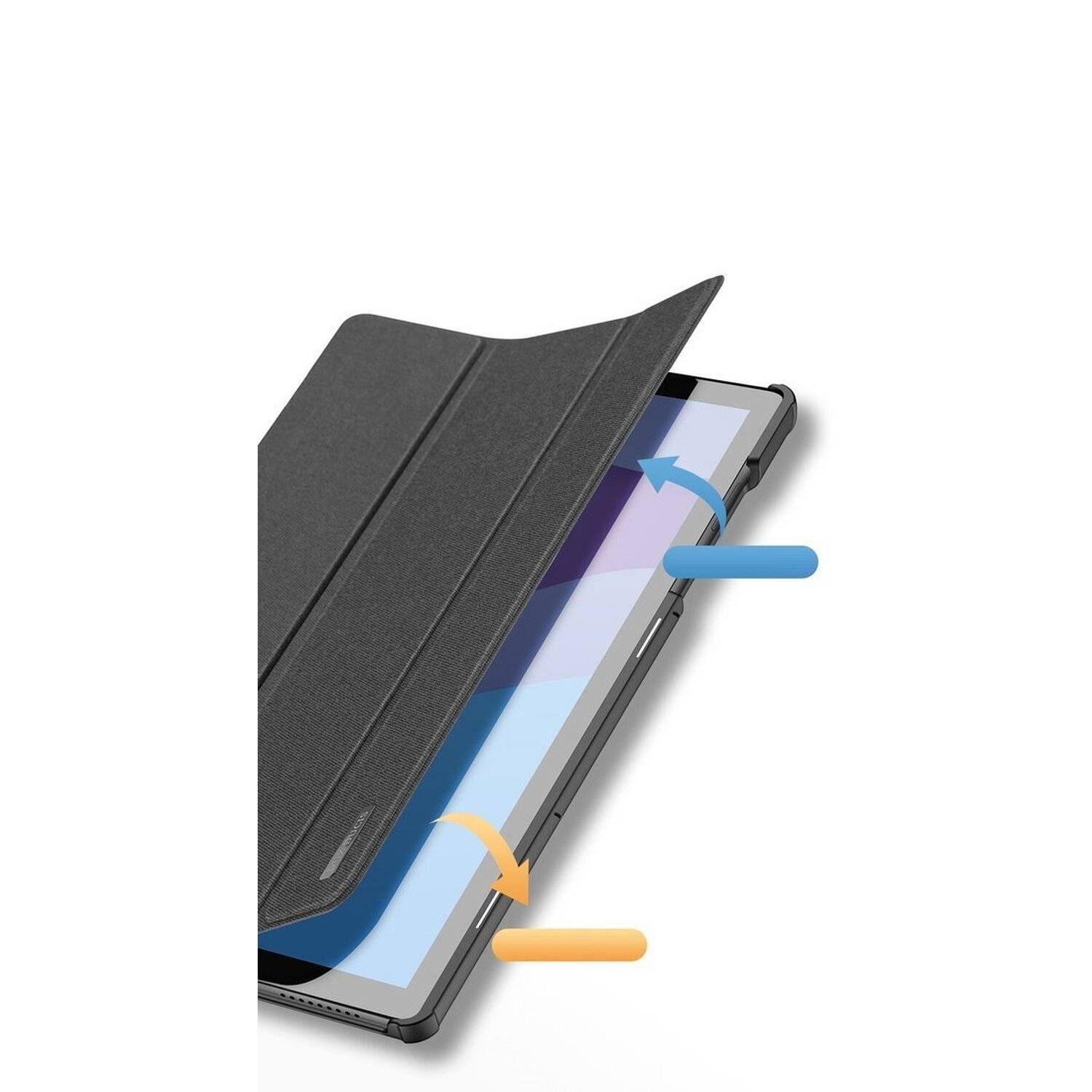 Dux Ducis Hartschale mit Smart Sleep und integrierter Standfunktion Schutz Hülle für LENOVO TAB P11 11", schwarz