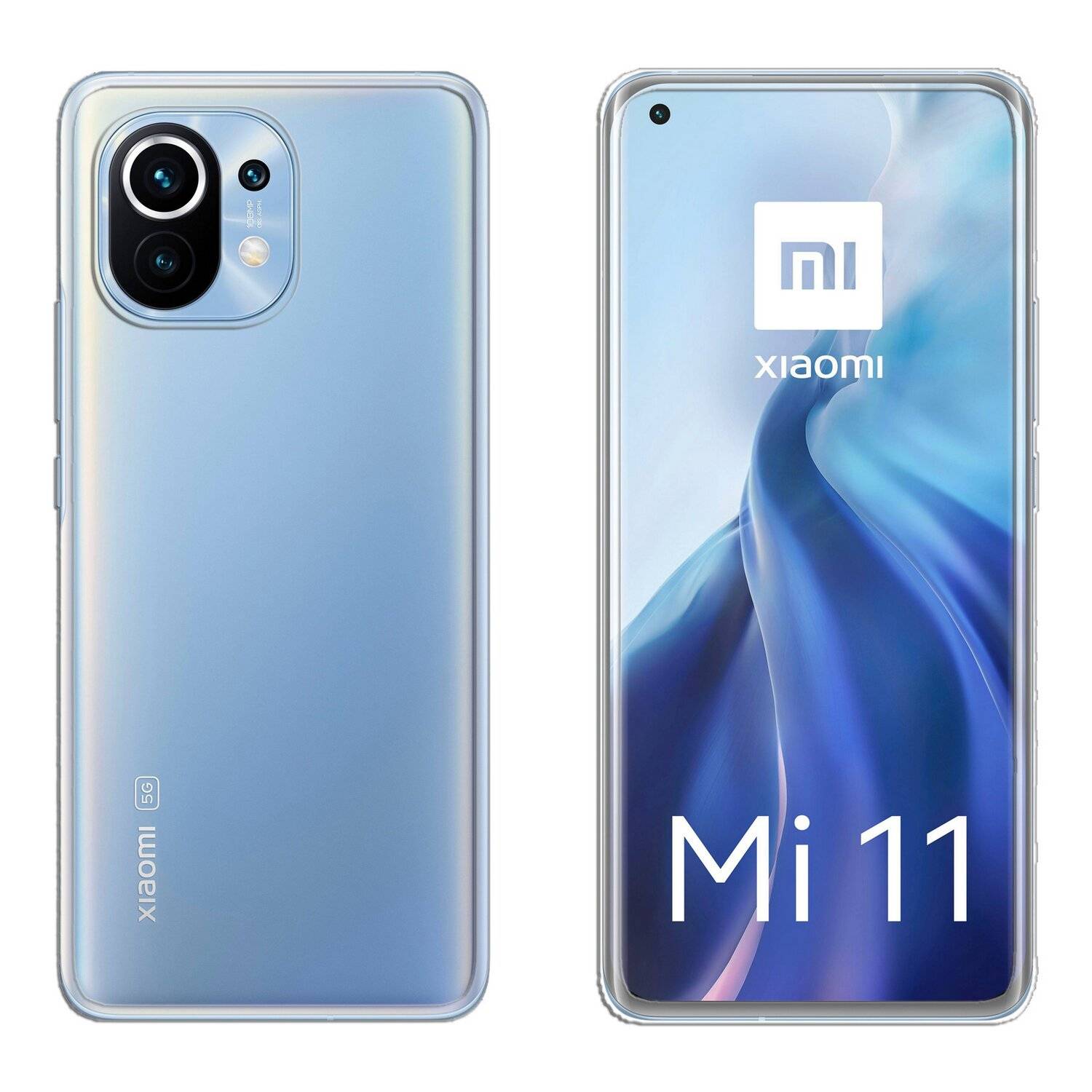 cofi1453® Silikon Hülle Basic kompatibel mit XIAOMI MI 11 Case TPU Soft Handy Cover Schutz Transparent