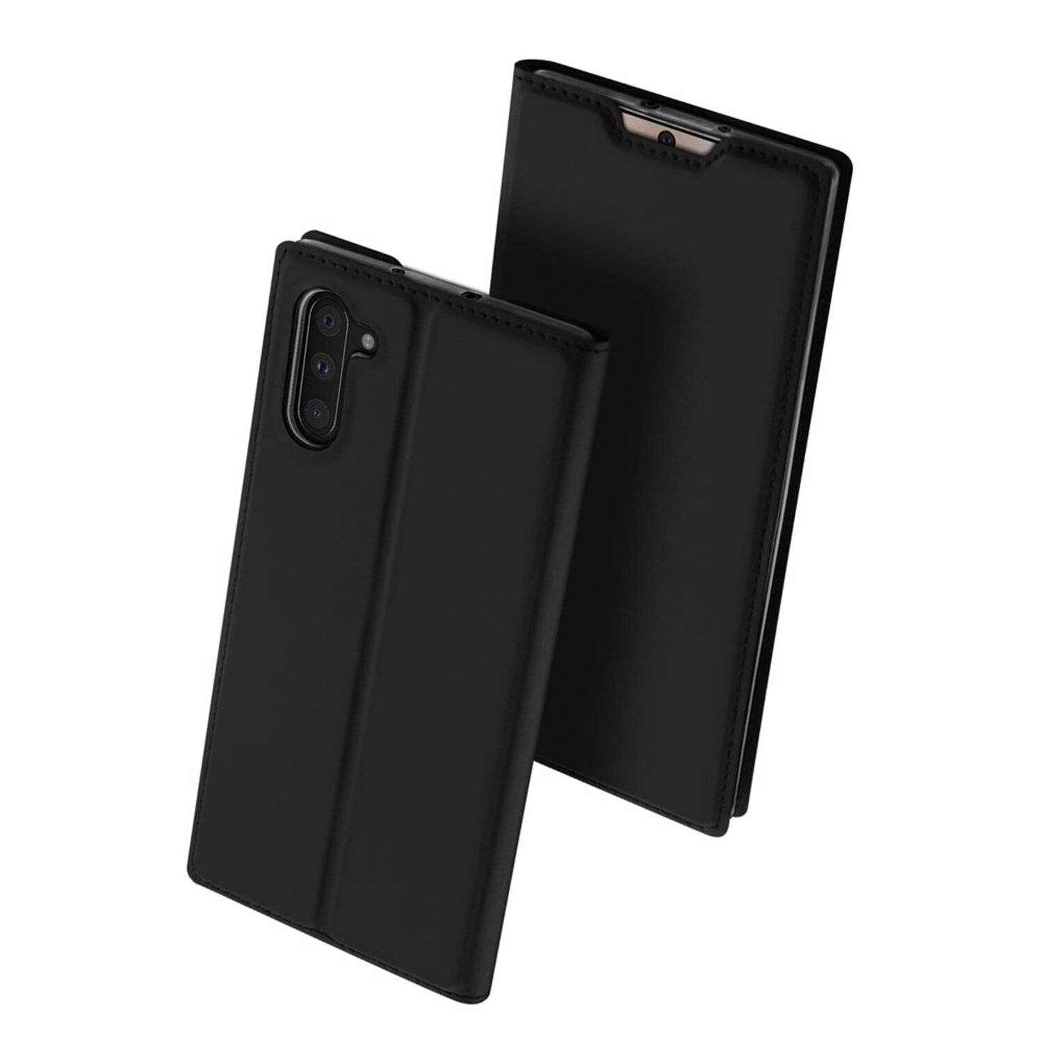 Buch Tasche DUX DUCIS für GOOGLE PIXEL 5 Handy Hülle Schutzhülle mit Standfunktion, Kartenfach Schwarz