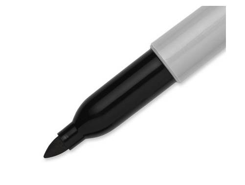 Sharpie Fine, 24 Stück(e), Schwarz, Feine Spitze, Schwarz, Grau, Rund, Fein