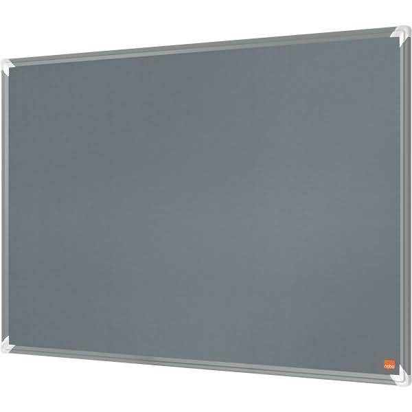 Filz-Notiztafel Premium Plus Aluminiumrahmen 900x600mm grau