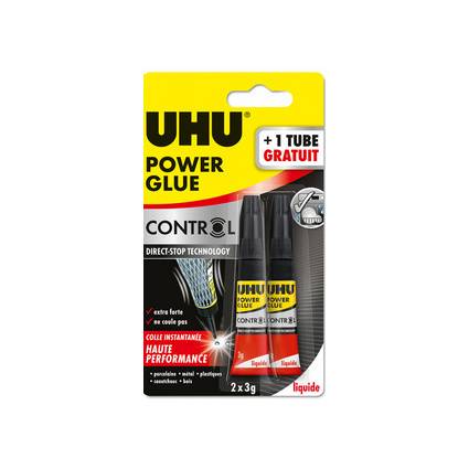 UHU Sekundenkleber POWER GLUE liquide Control, 3 g