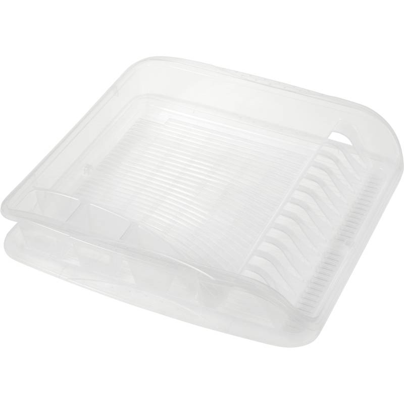 keeeper Geschirrablaufkorb "pierre" mit Tablett, transparent