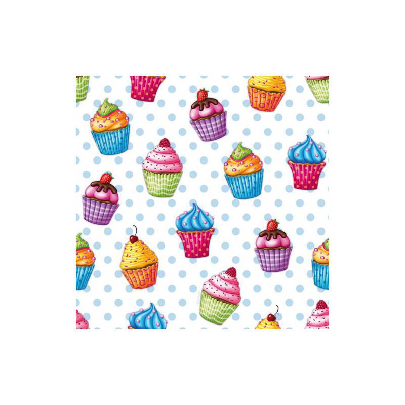 PAPSTAR Motiv-Servietten "Cupcakes", 330 x 330 mm